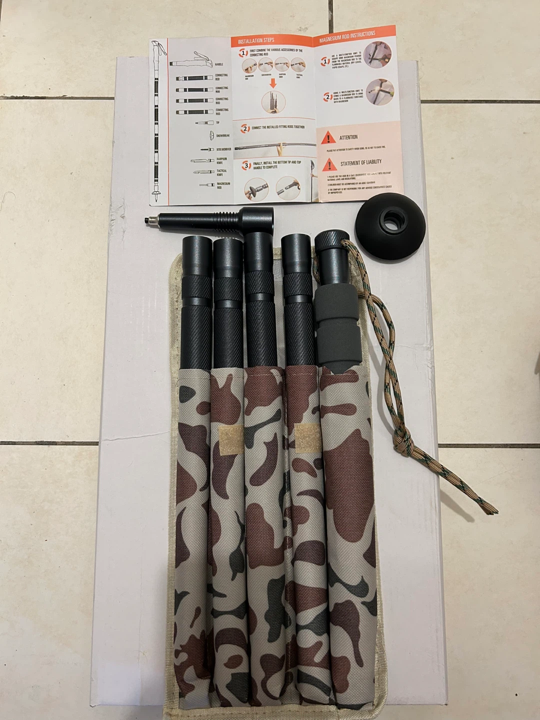 Brand New Multi-function Trekking Pole / Tactical Walking Stick