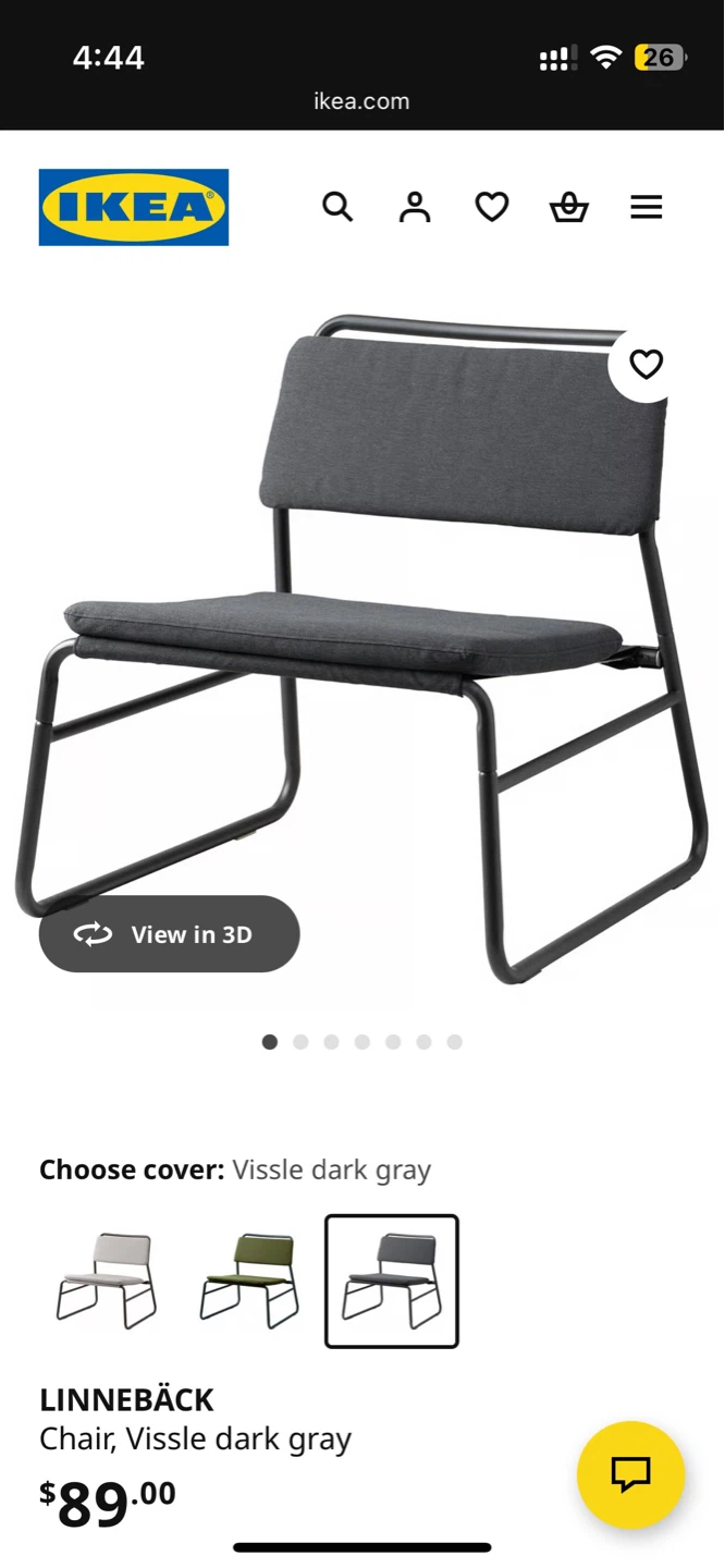 Ikea Linneback Lounge Chair - photo 4
