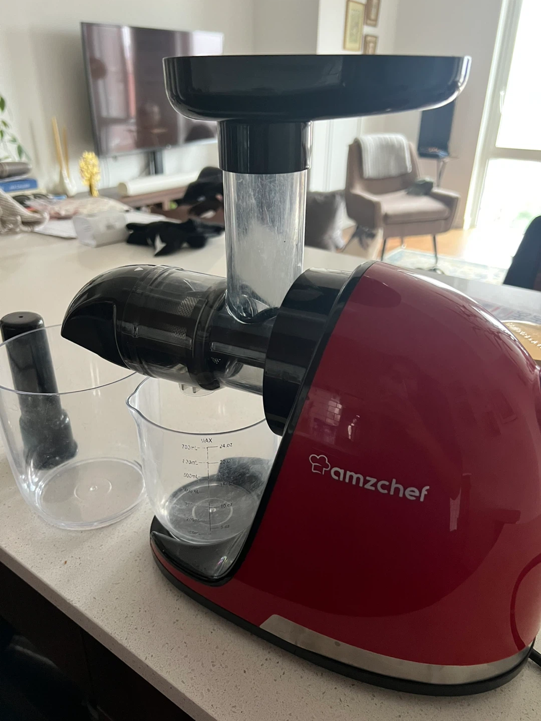 Amzchef Slow Juicer - Red - photo 2