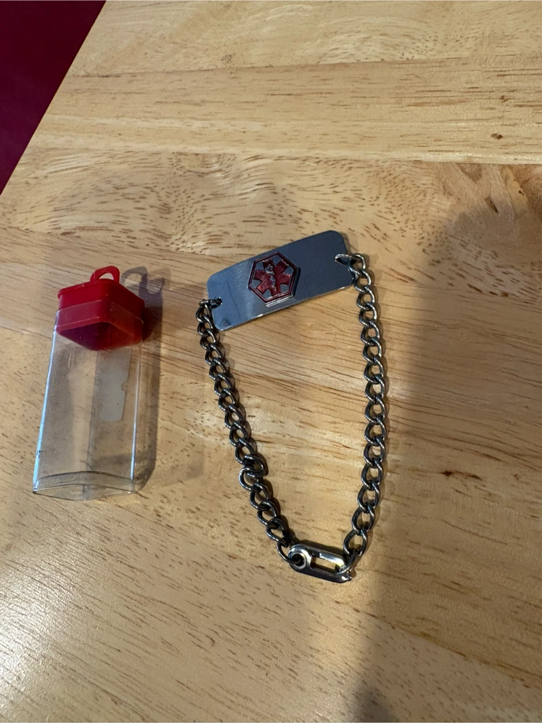 Medical Alert Bracelet with Chain