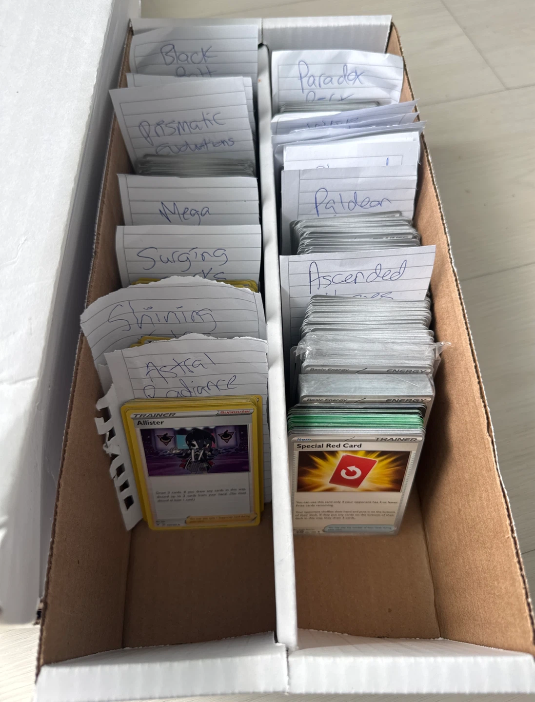 Sorted Pokémon card bulk +1300 cards