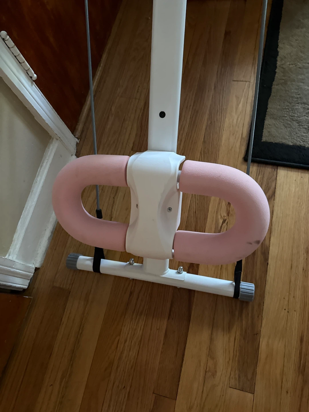 White and Pink Exercise Bike with Digital Monitor - photo 5