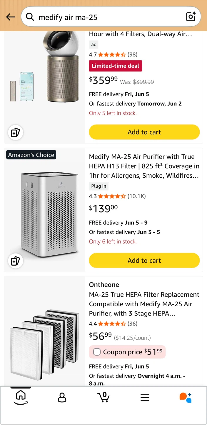 Medify Air Purifier MA-25 Silver - photo 3