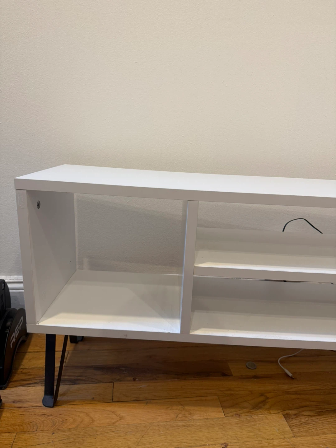 White Media Console TV Stand - photo 2