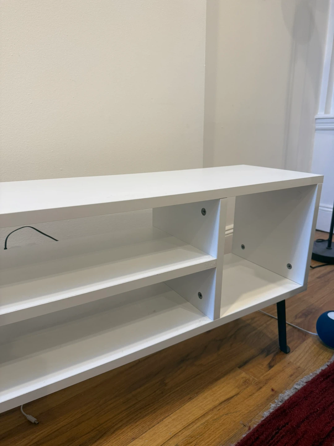 White Media Console TV Stand - photo 3