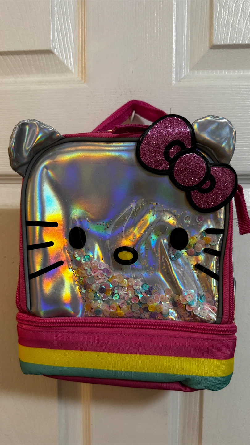 Hello Kitty Holographic Lunch Bag with Rainbows