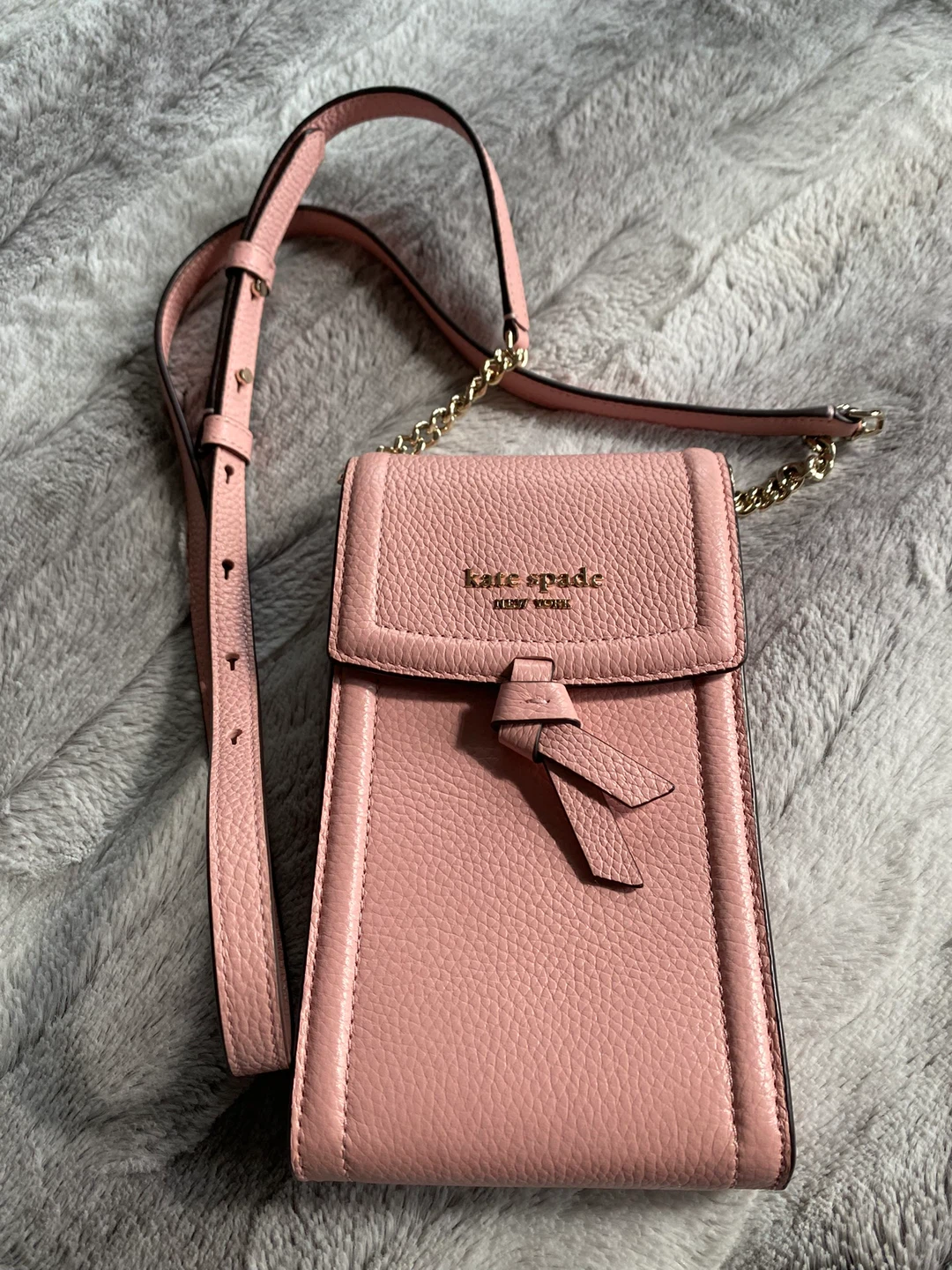 Kate Spade Pink Leather Phone Crossbody Bag