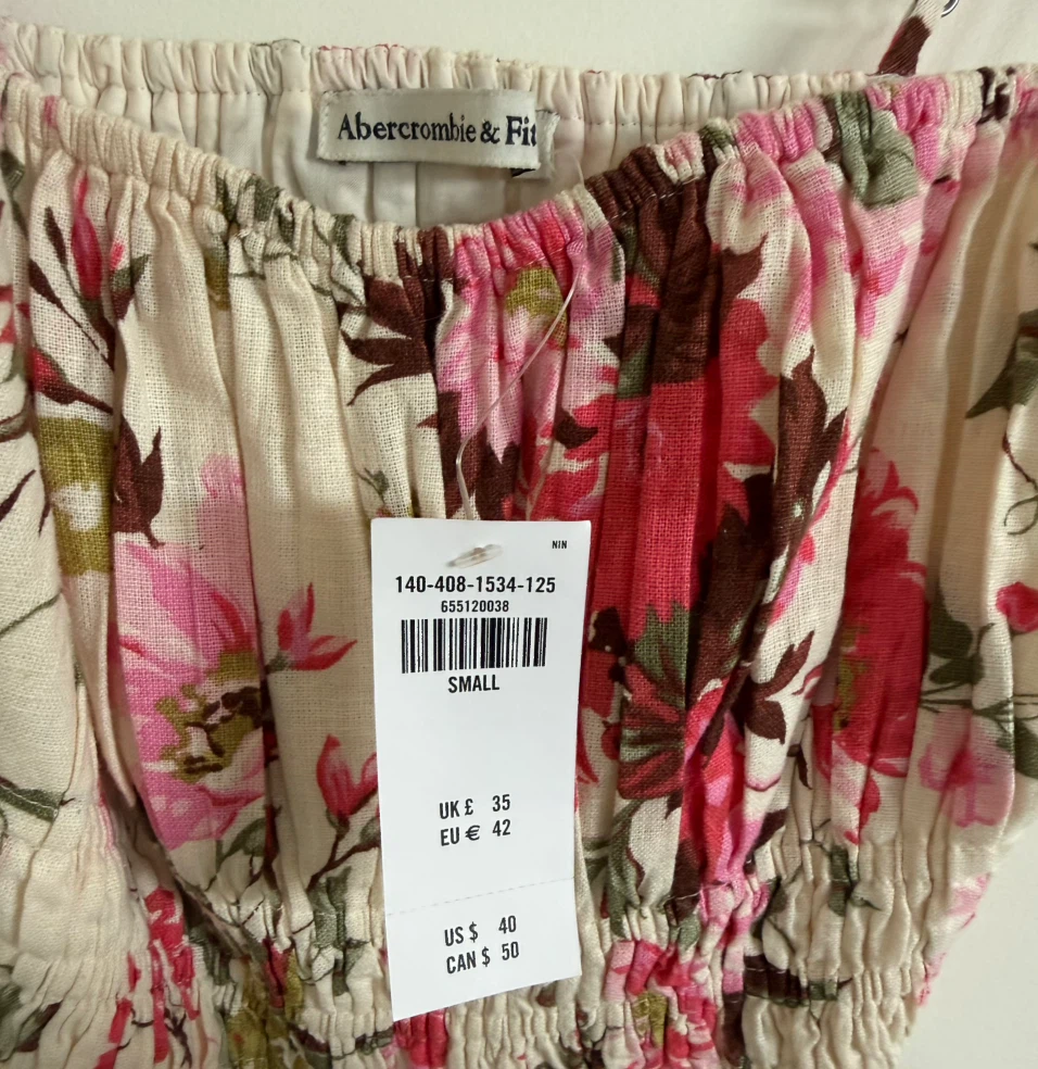 Boho inspired Abercrombie & Fitch Floral Smocked Crop Top - photo 4