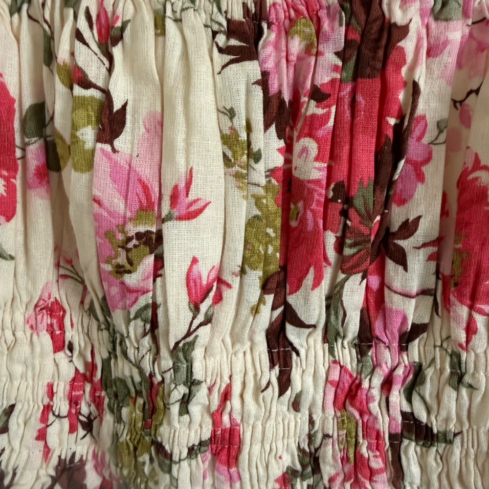 Boho inspired Abercrombie & Fitch Floral Smocked Crop Top - photo 5