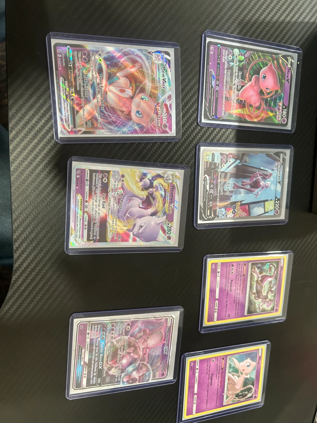 Pokemon Mew and Mewtwo Trading Cards