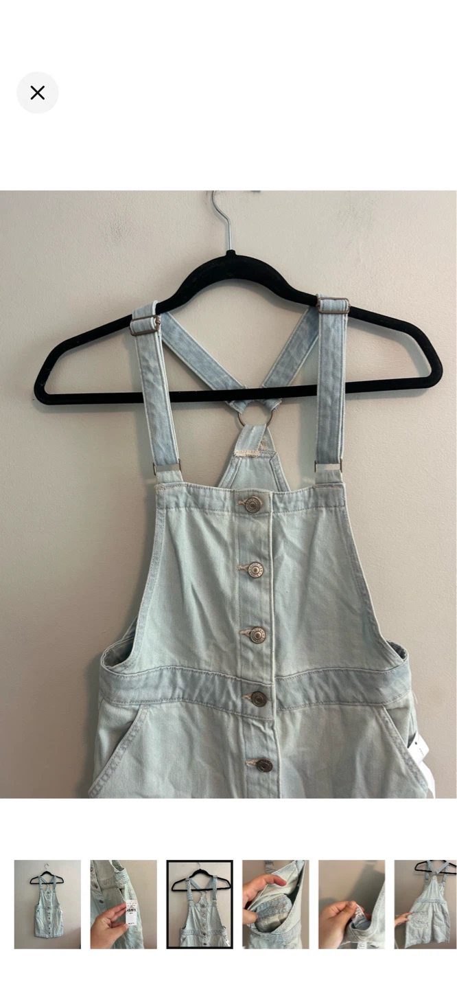 American Eagle Denim Pinafore Dress - photo 3