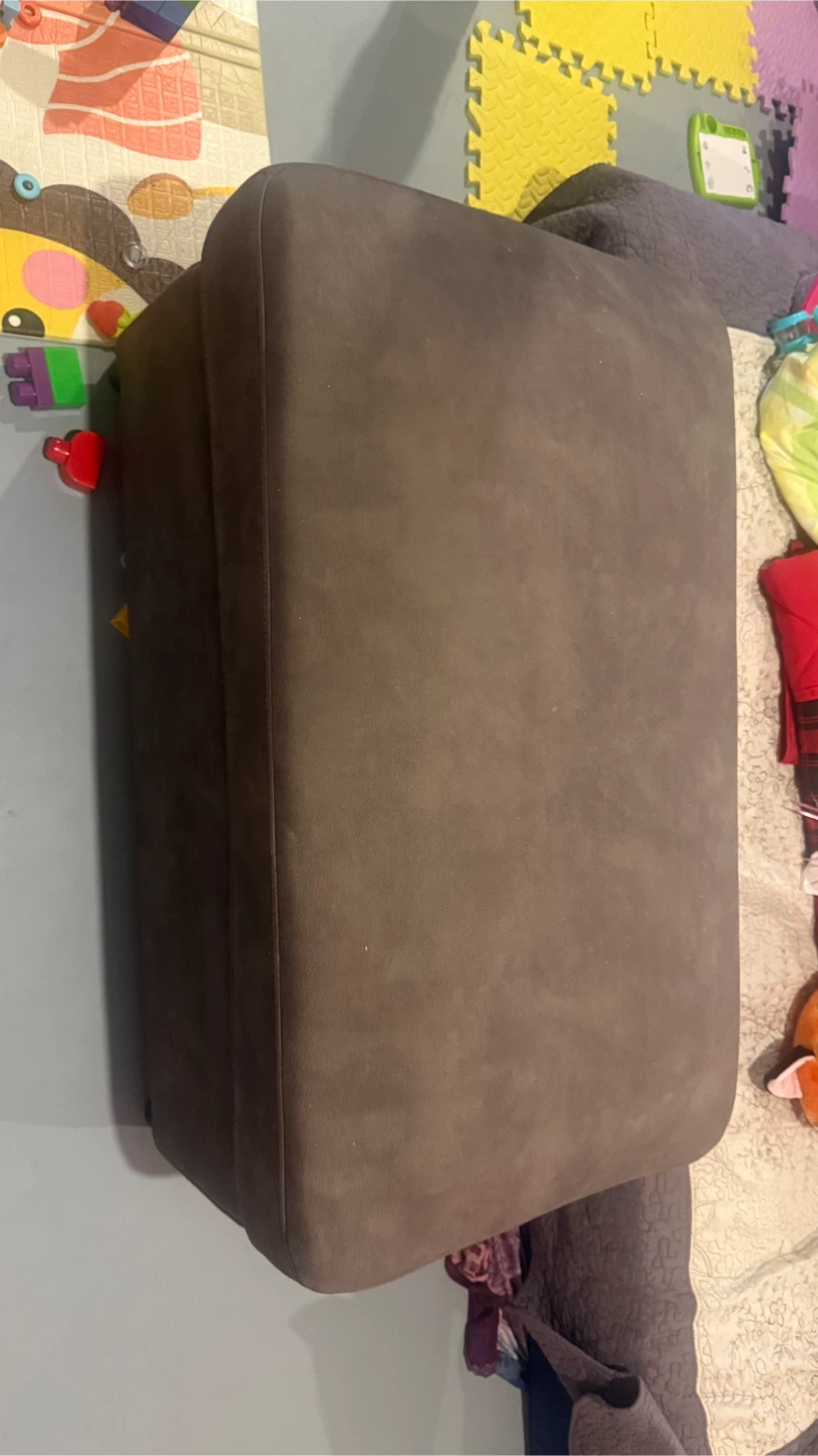 Brown Storage Ottoman