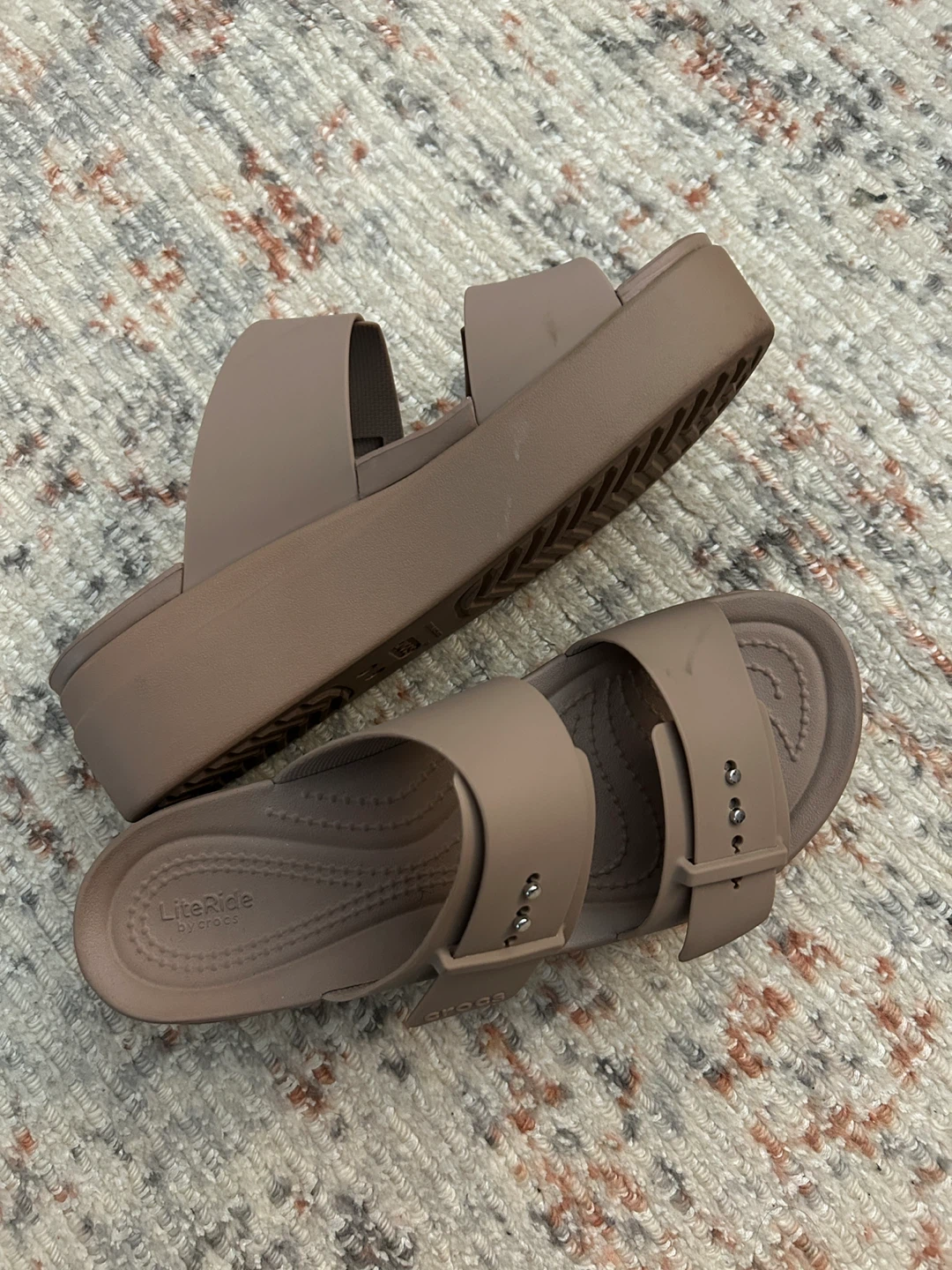 Brooklyn Buckle Crocs sandals