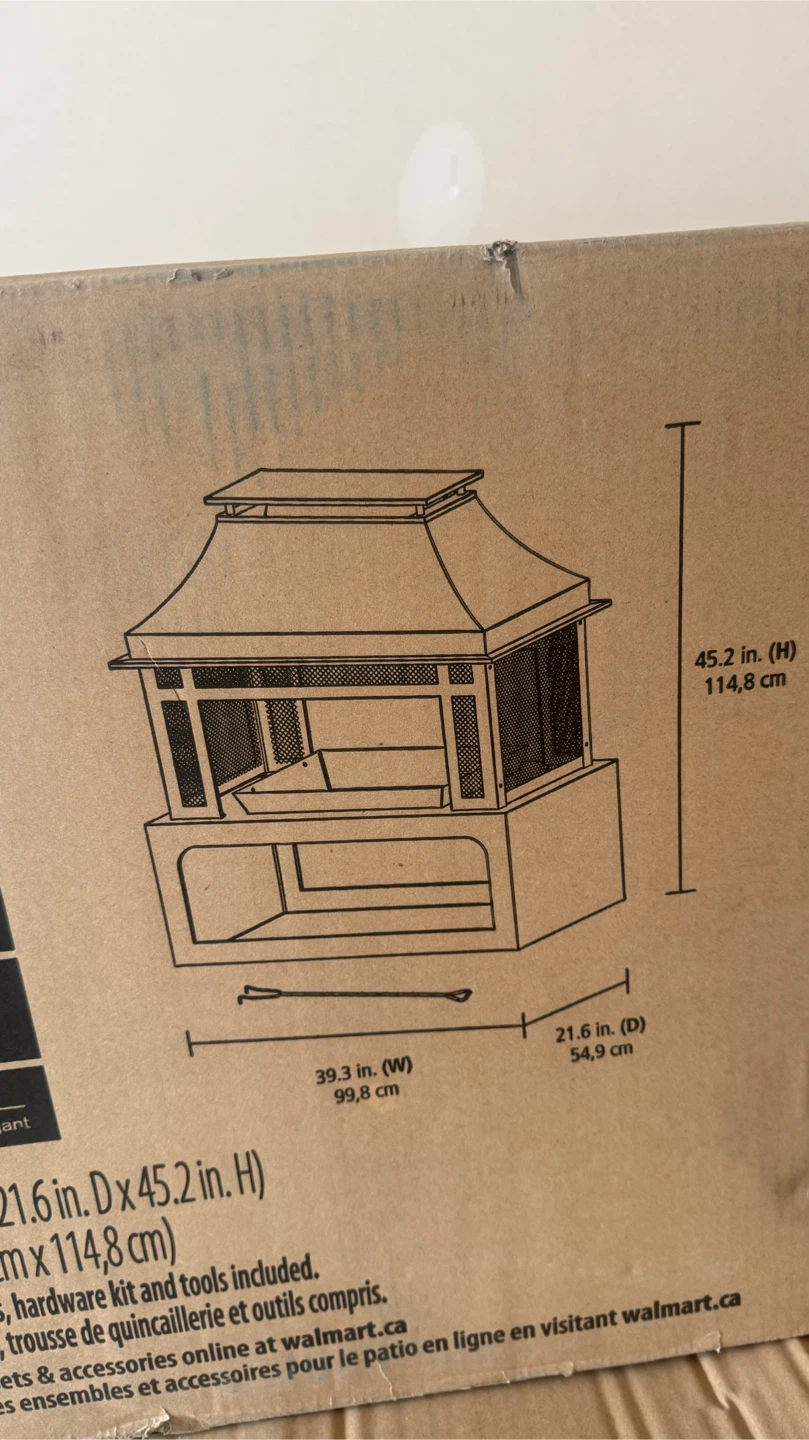 Brand new outdoor fireplace - photo 2