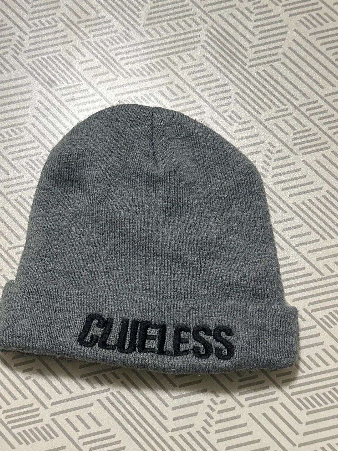 Grey "Clueless" Beanie