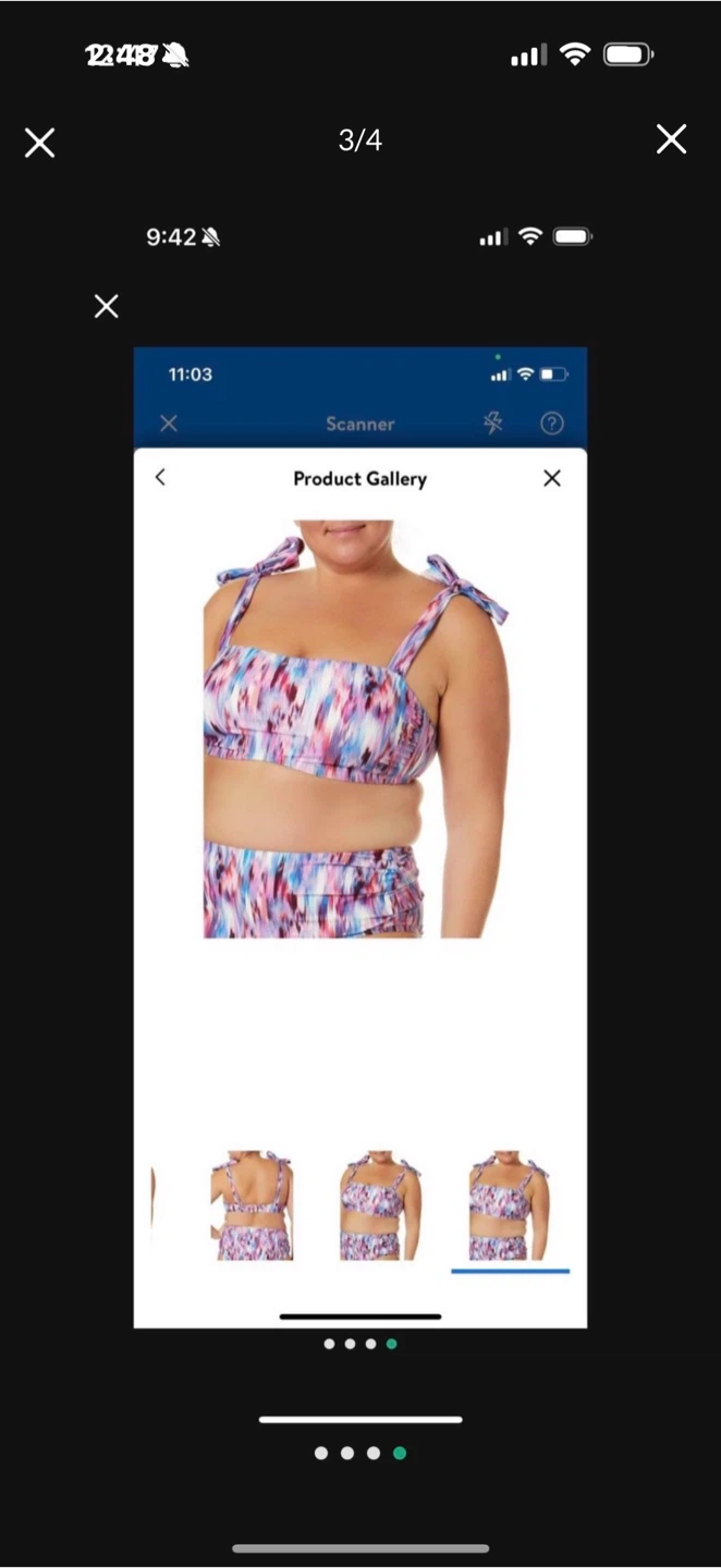 NWT WOMENS BIKINI TOP SHIRT LARGE - photo 4