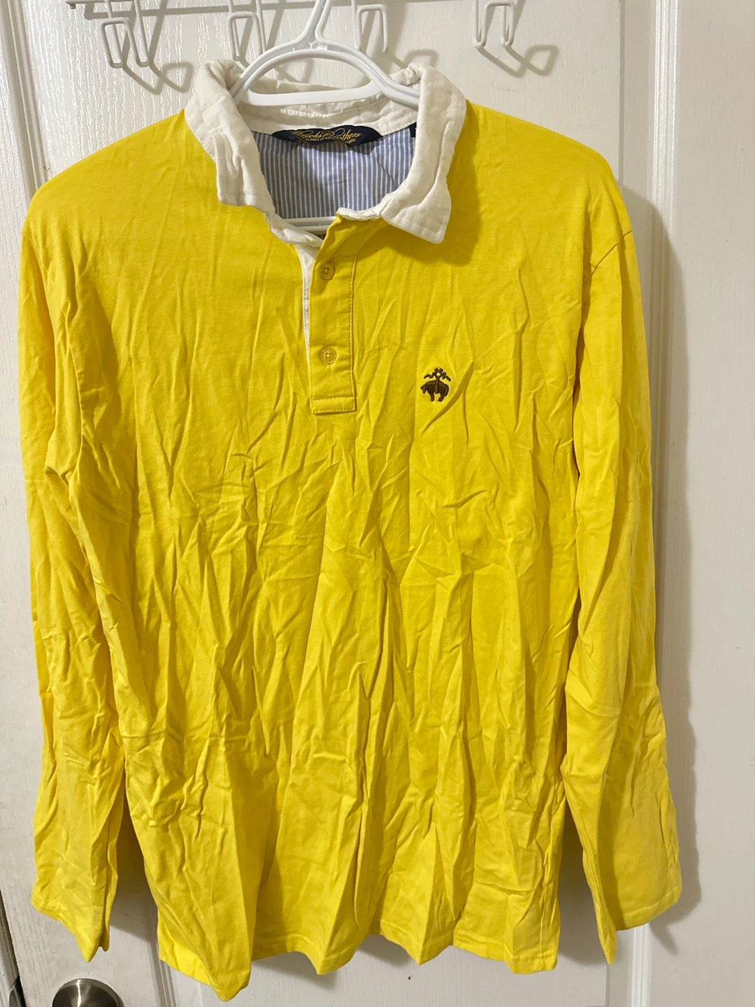 Brooks Brothers Yellow Rugby Shirt - Size XL