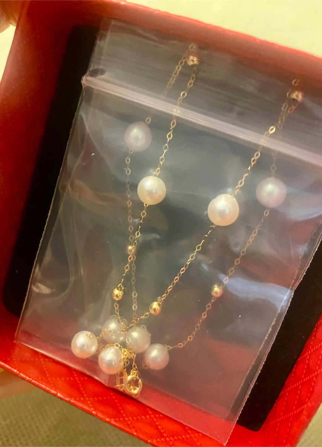 18K Gold Pearl Necklace