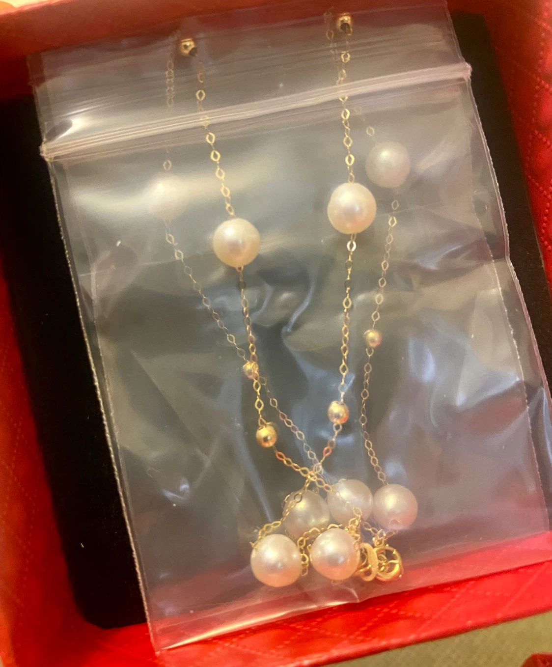 18K Gold Pearl Necklace - photo 2