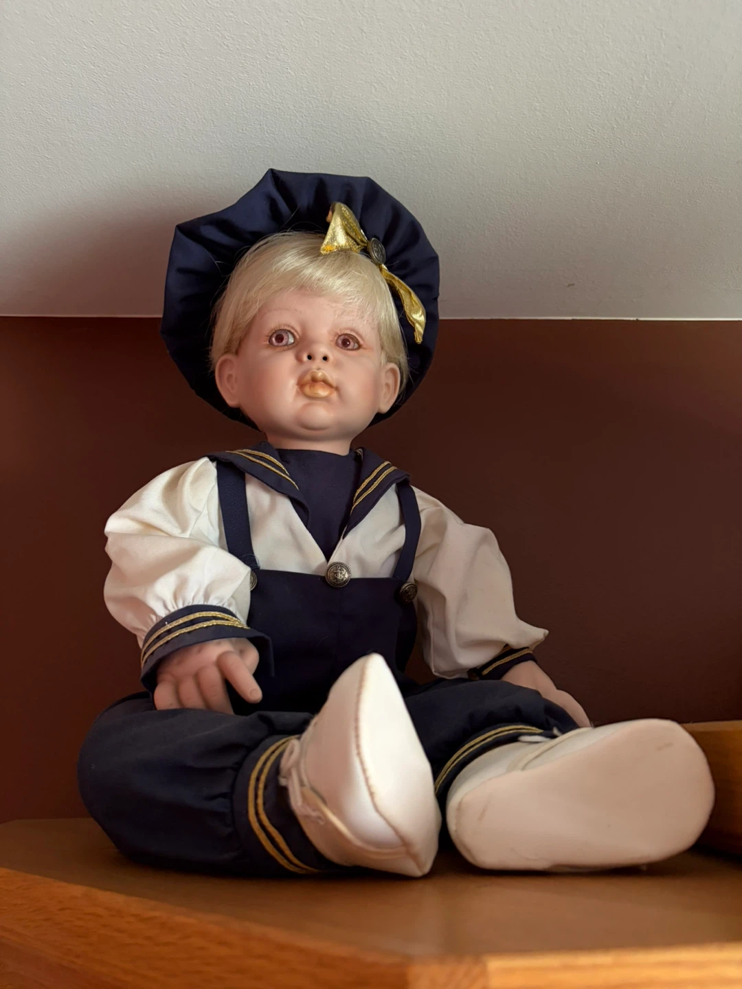 Porcelain Sailor Doll  artist Fayzah spanos