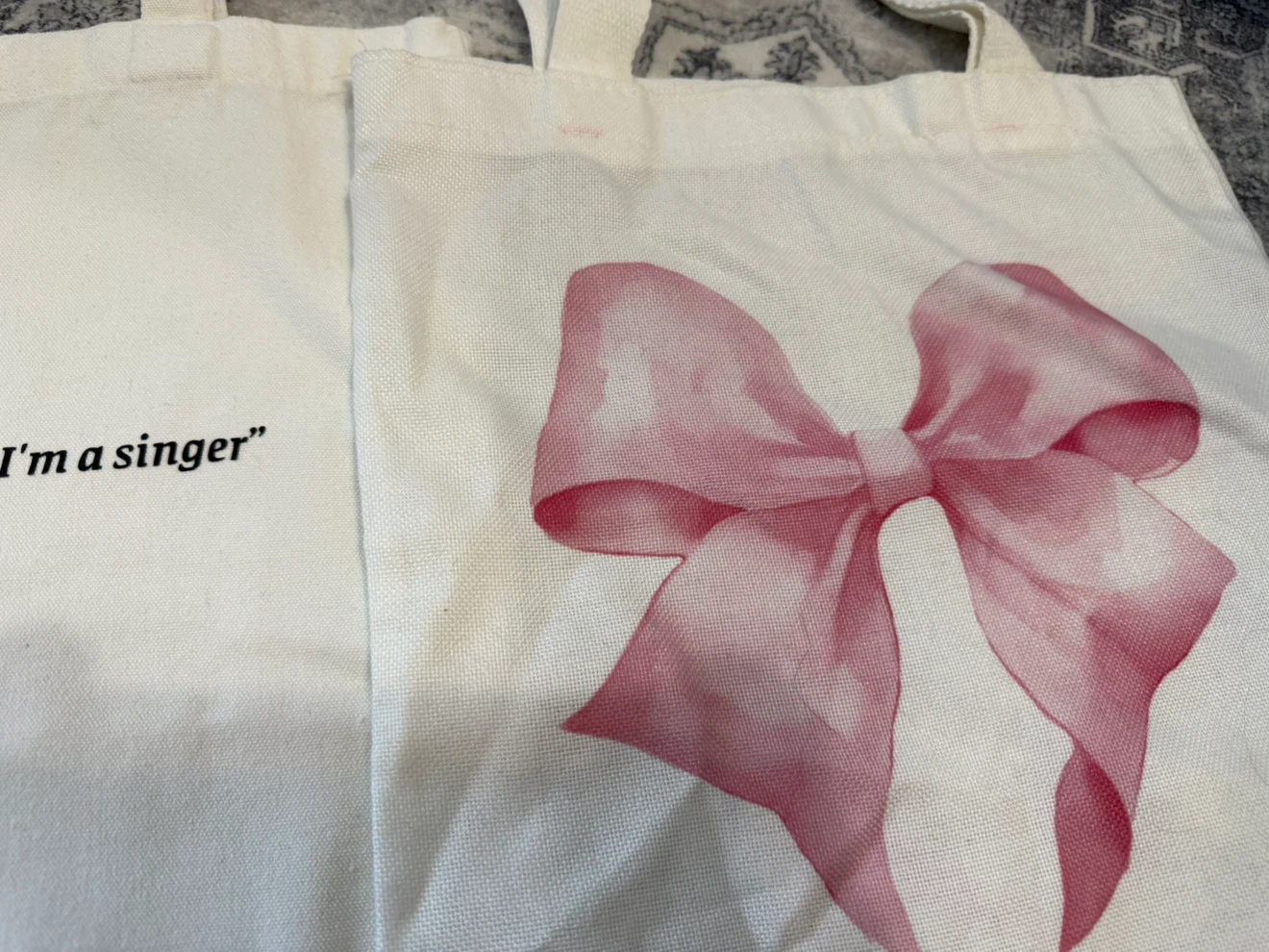 Sabrina Carpenter Espresso Tote Bag and a bow tote bag - photo 3
