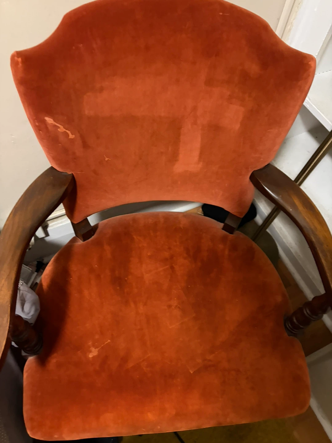 Vintage Velvet Accent Chair - photo 2