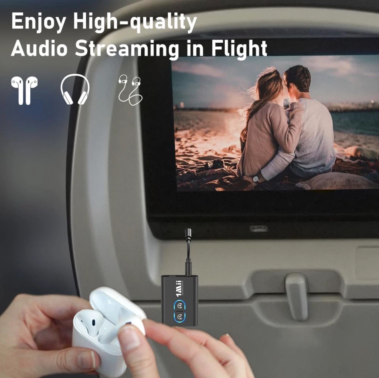 1Mii Bluetooth 5.3 Transmitter Receiver for TV - photo 2