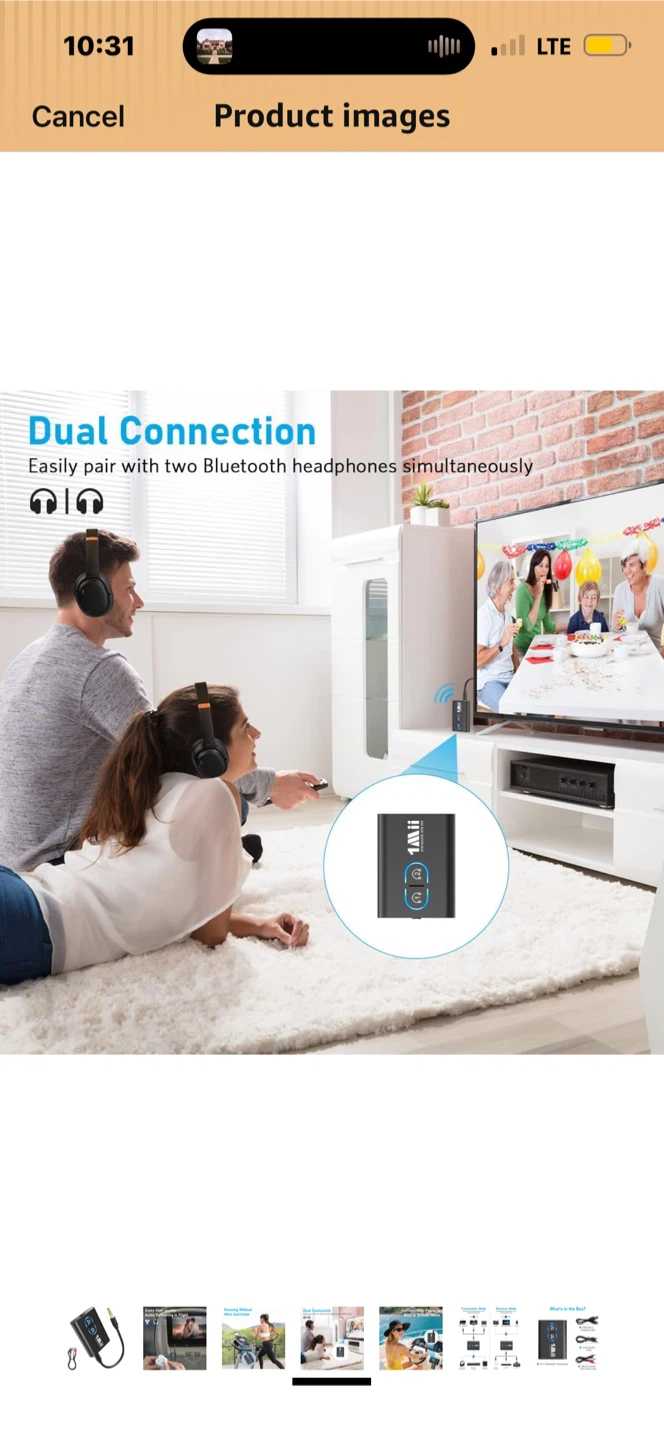 1Mii Bluetooth 5.3 Transmitter Receiver for TV - photo 4