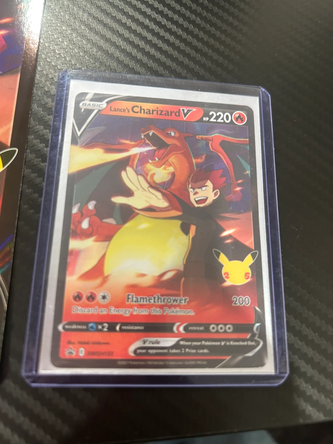 Pokemon Lance's Charizard V Trading Card - photo 3