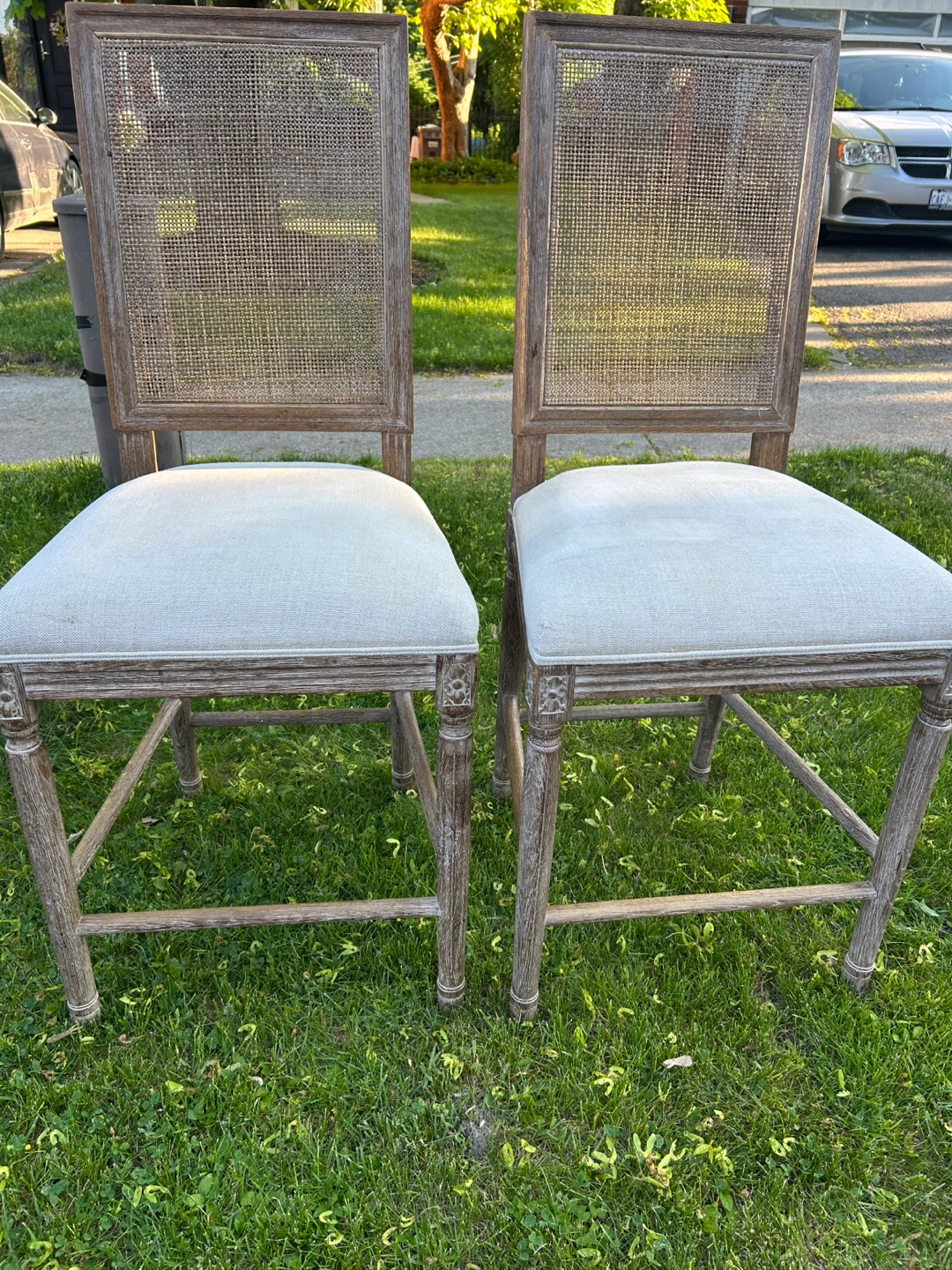 Pair of Cane Back Chairs - photo 2