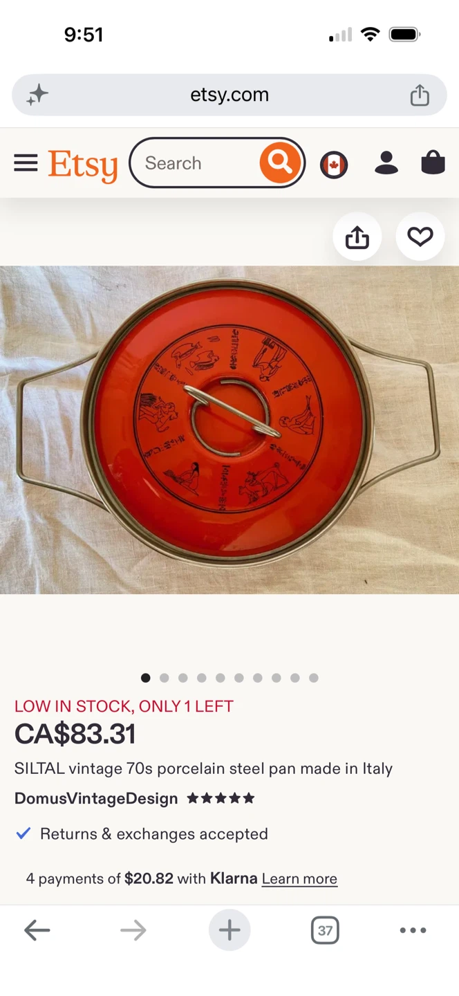 Sisal Italia Red Enamel Pot with Lid - photo 5