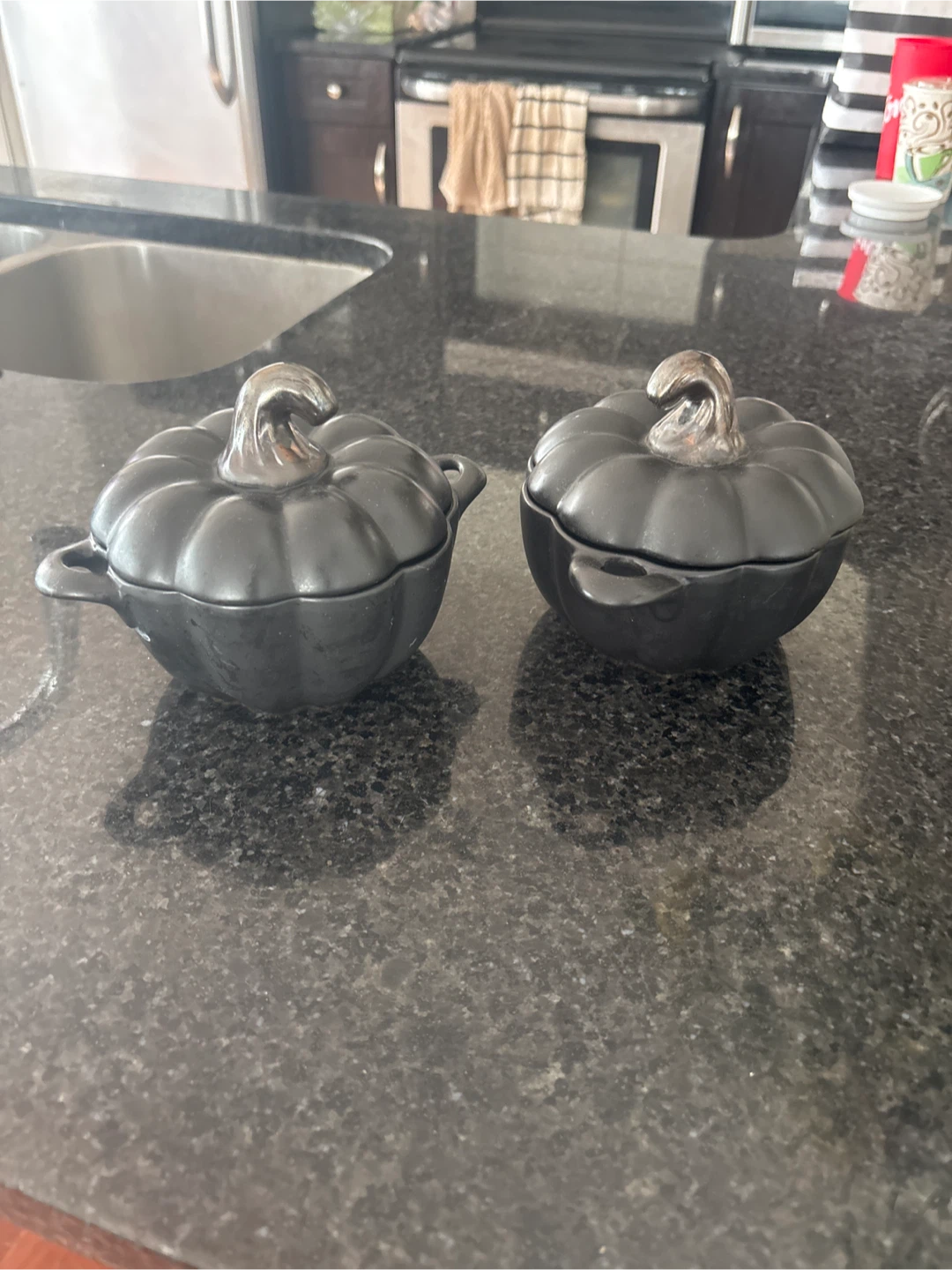 The Bakehouse Ciroa Black Pumpkin Stoneware Dish Set