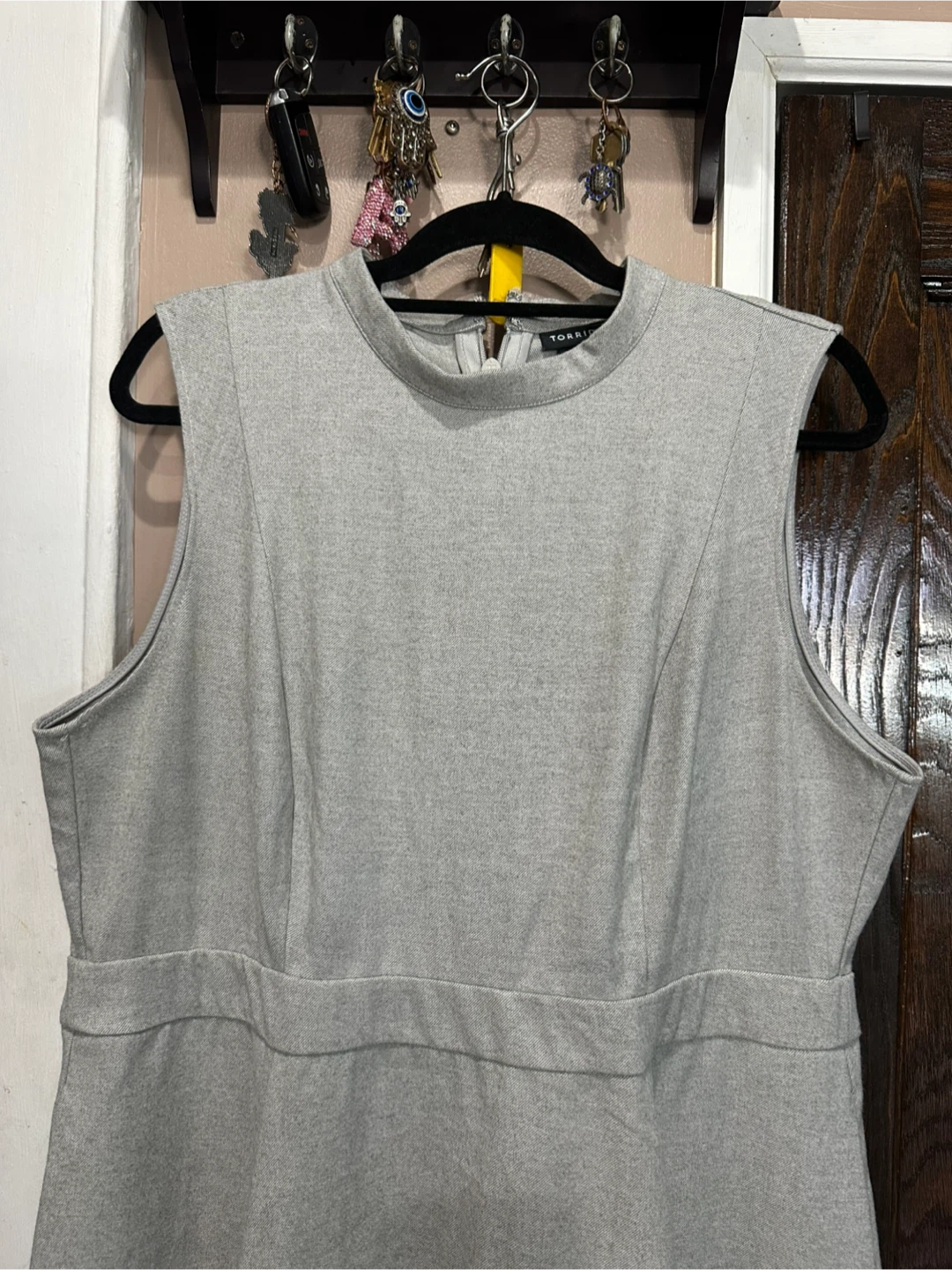 Torrid Gray Sleeveless Mock Neck Dress Size 16 - photo 2