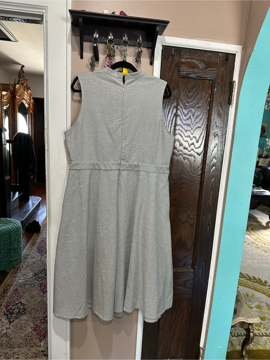 Torrid Gray Sleeveless Mock Neck Dress Size 16 - photo 5