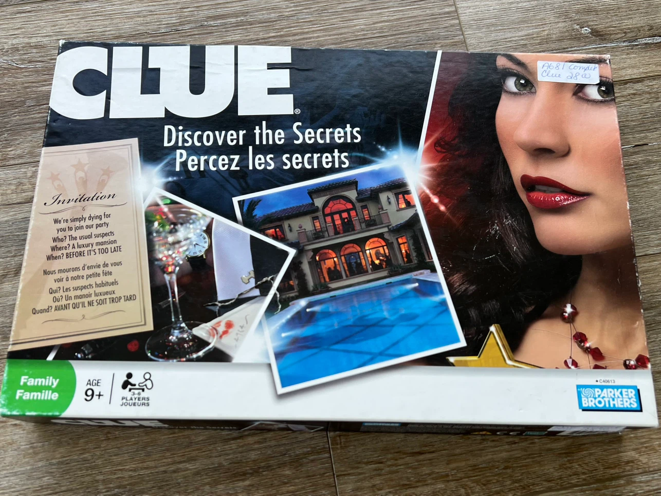 Clue "Discover the Secrets" Board Game, 2008 edition