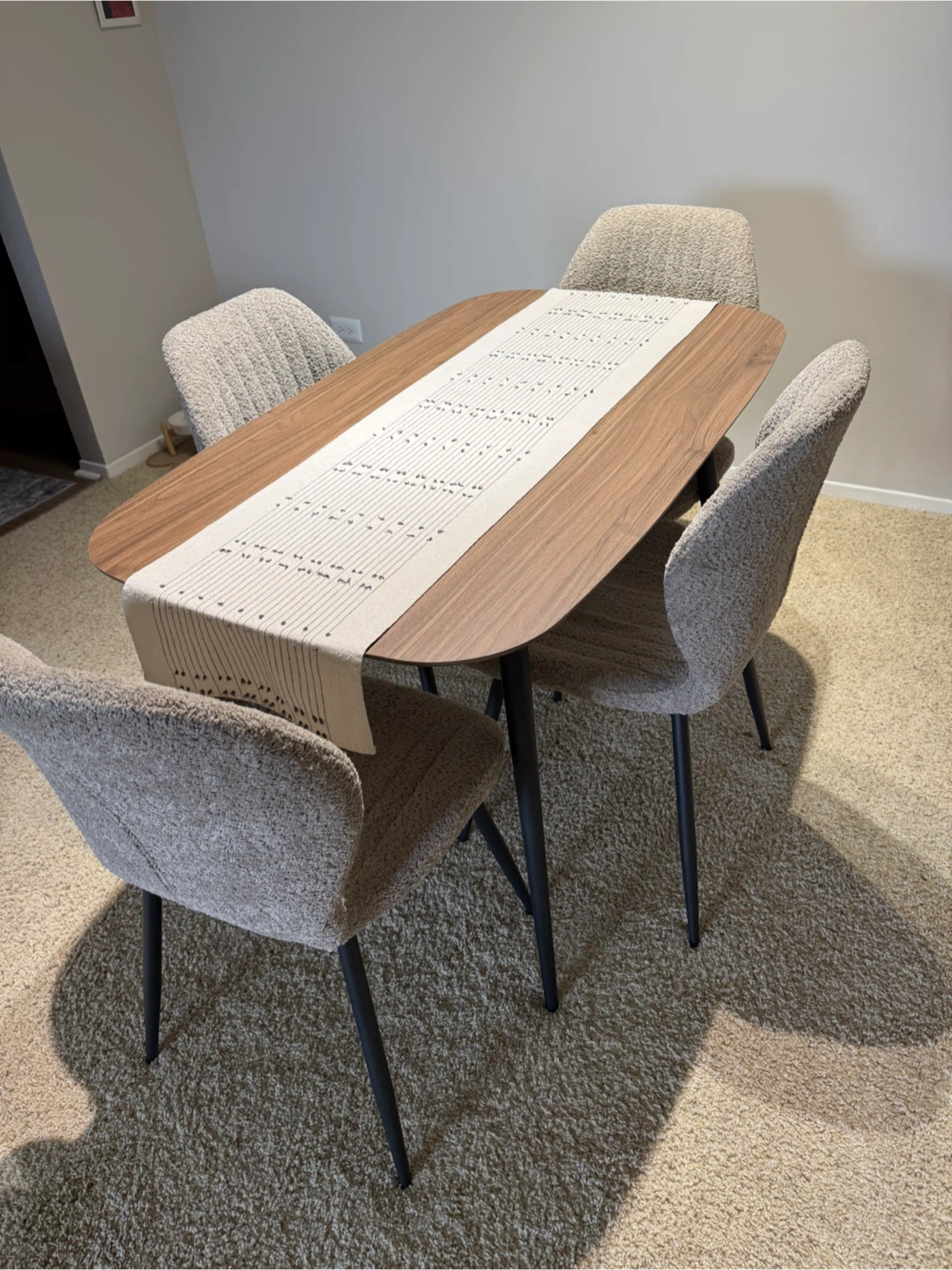 Dining table with 4 chairs