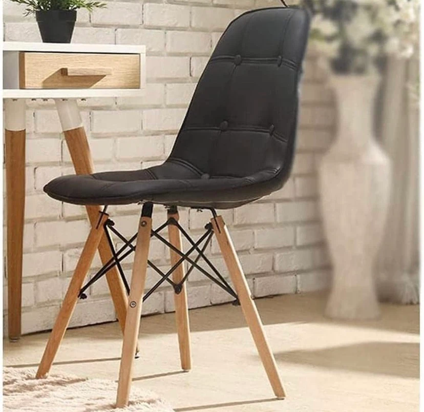 Black Eames Style Dining Chair