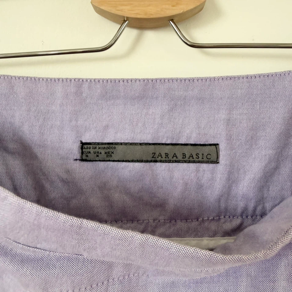 Zara Lavender Pleated A-Line Skirt - photo 4