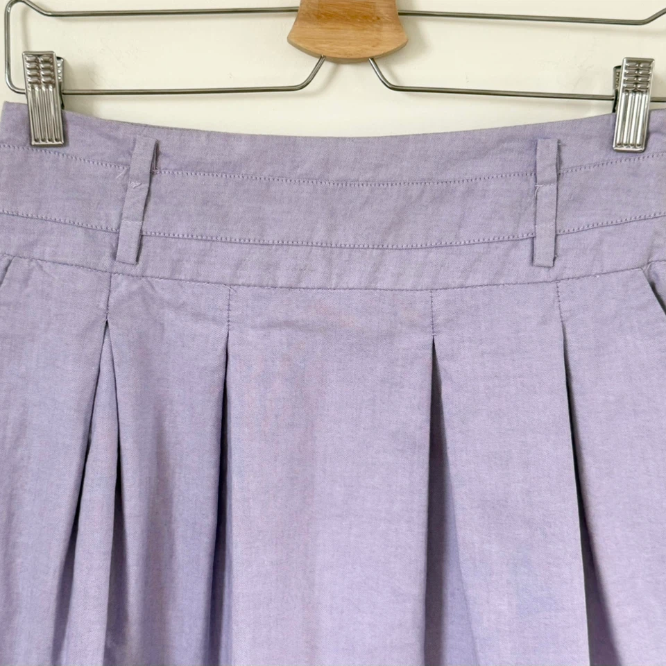 Zara Lavender Pleated A-Line Skirt - photo 5