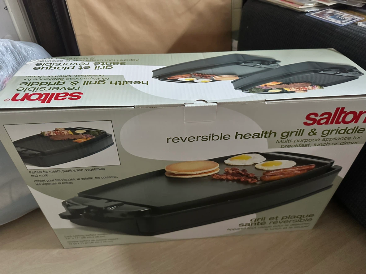 Salton Reversible Health Grill & Griddle