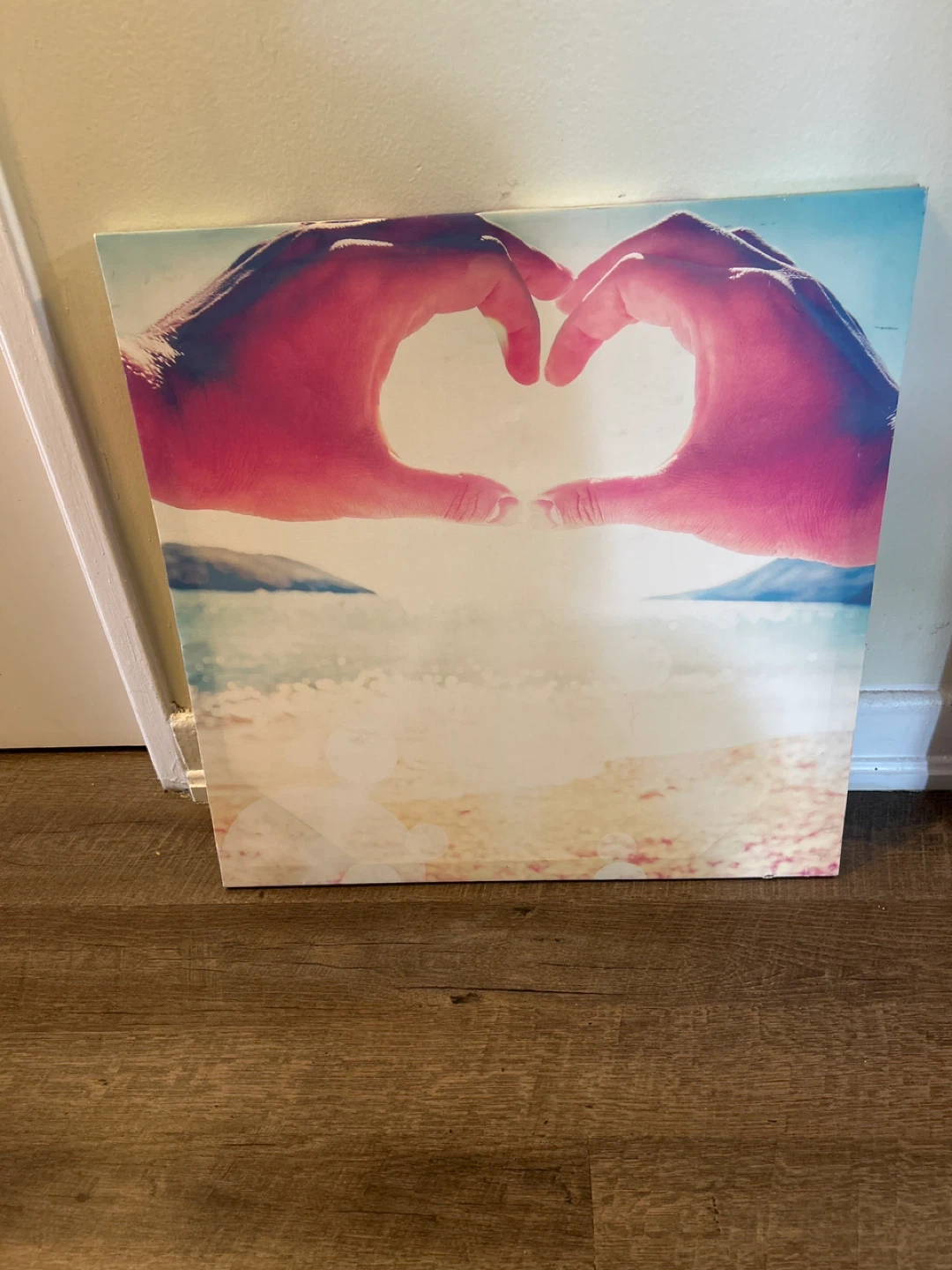 Canvas Wall Art - Hands Making Heart Shape