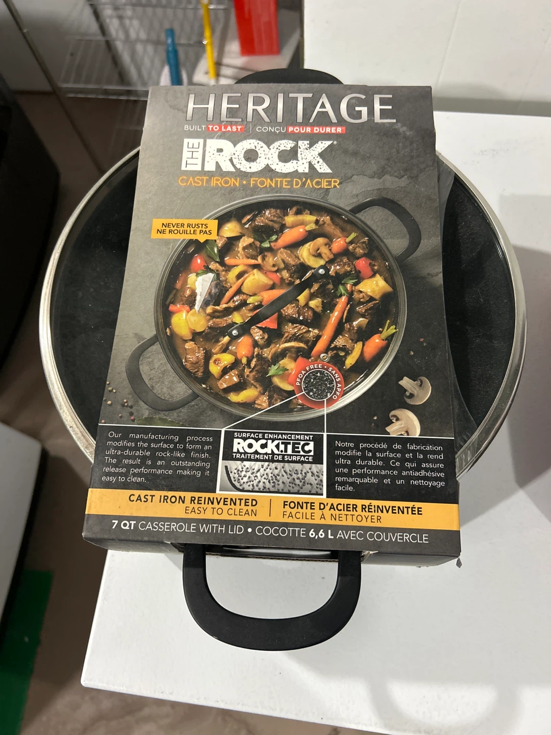 The Rock Heritage 7 QT Casserole with Lid