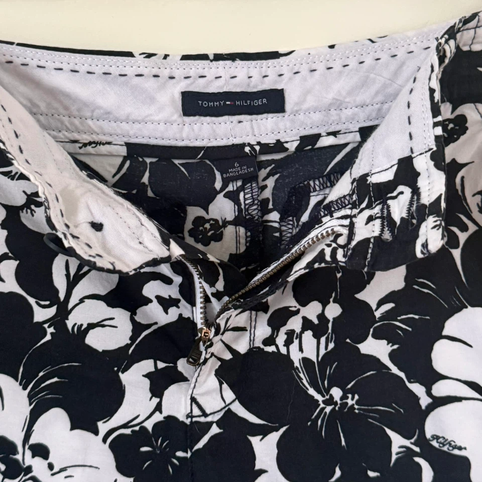 Tommy Hilfiger Black & White Floral Shorts - photo 2