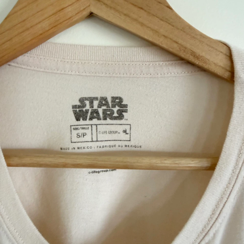 Star Wars  Tee in Cream with 6Os Pop Art Style Logo - photo 2