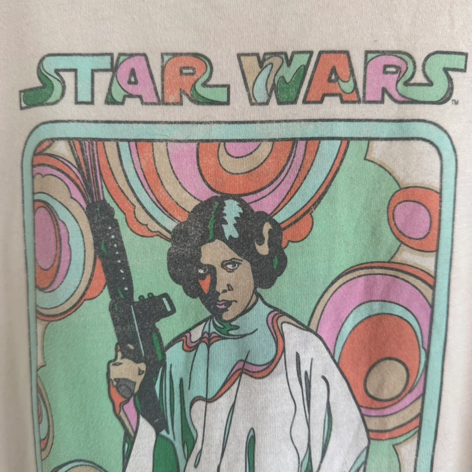 Star Wars  Tee in Cream with 6Os Pop Art Style Logo - photo 3