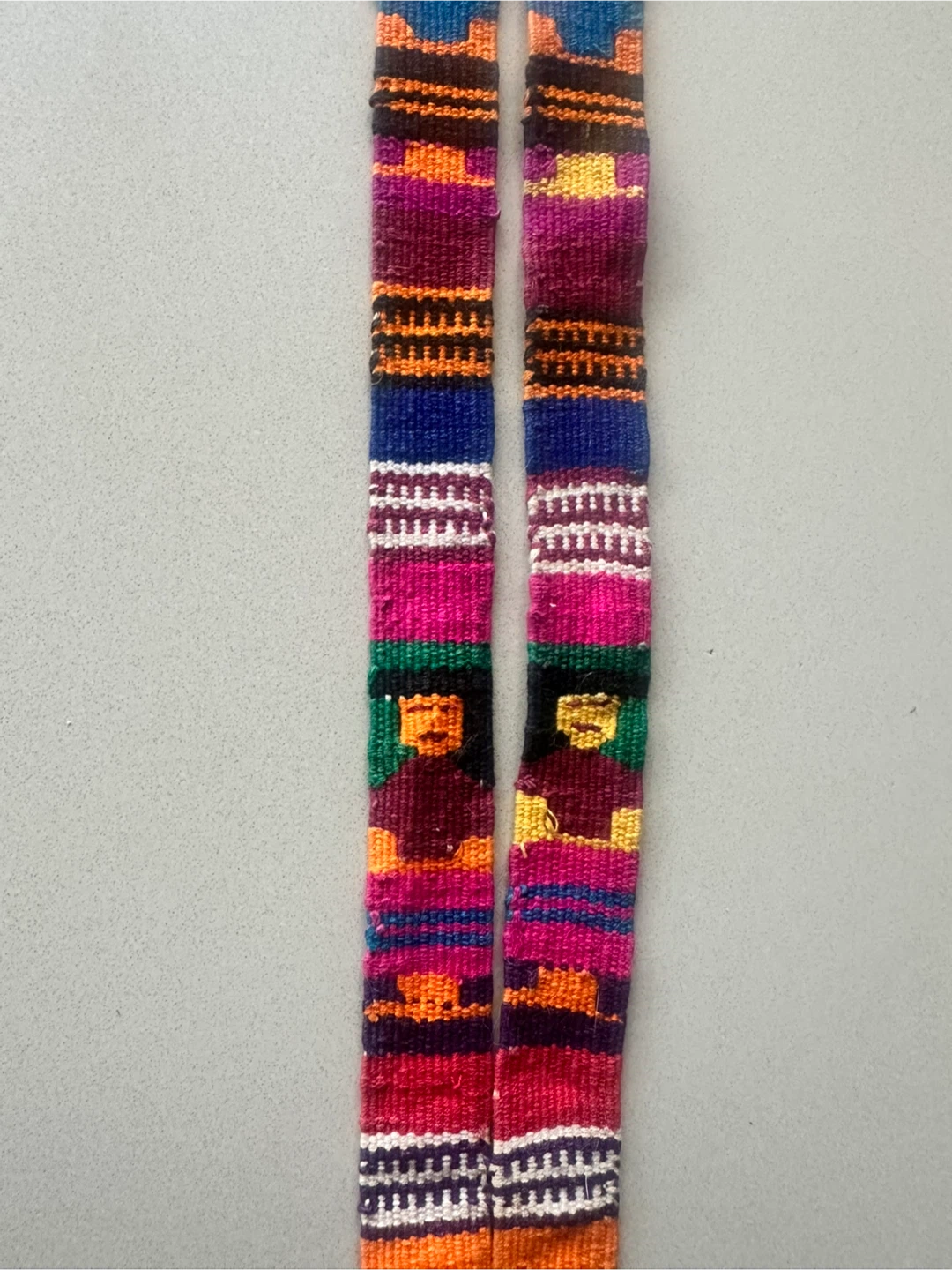 Handwoven Mexican fabric belt sash