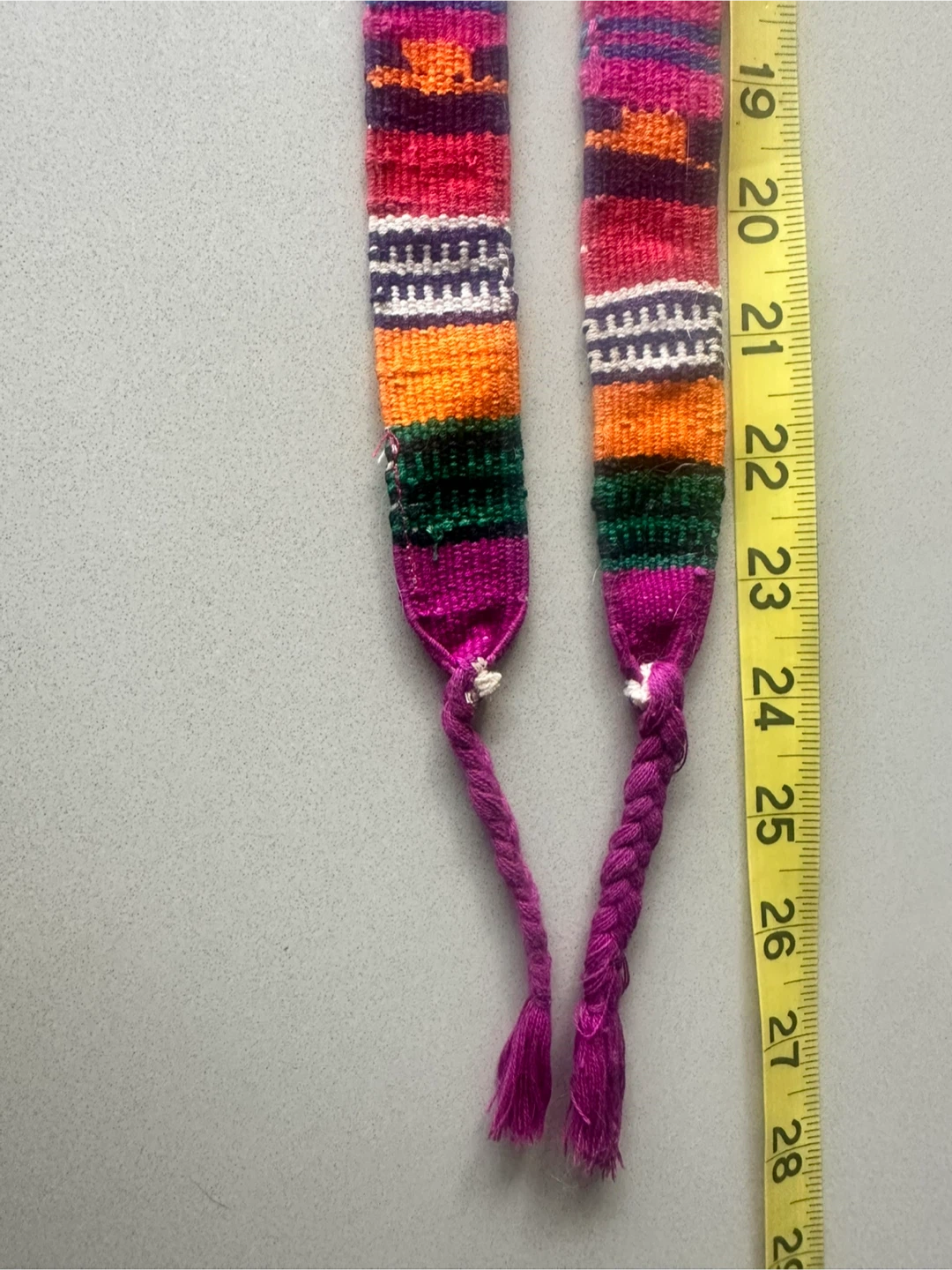 Handwoven Mexican fabric belt sash - photo 4