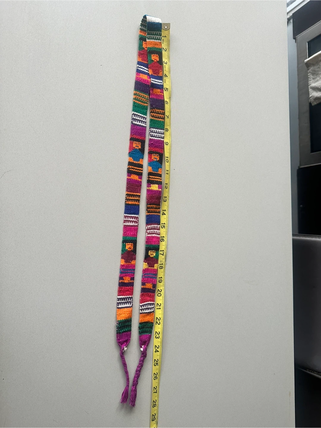 Handwoven Mexican fabric belt sash - photo 5
