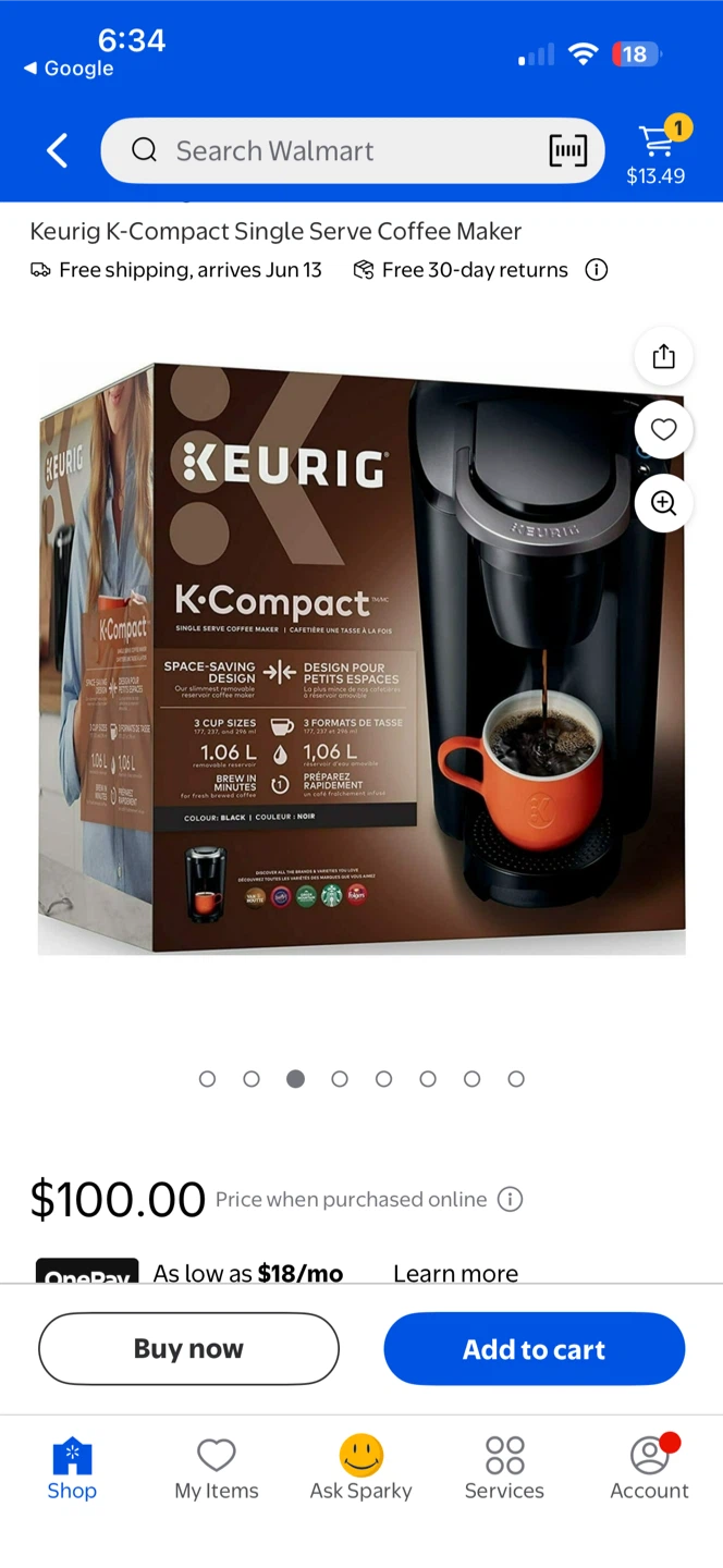 Keurig Coffee Maker  BRAND NEW NEVER OPENED NEVER USED - Black