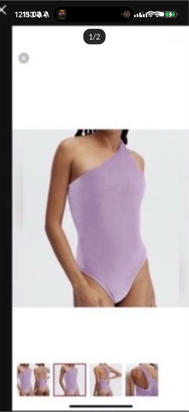 NWT WOMENS XL BODYSUIT VELOUR FABLETICS PURPLE LILAC